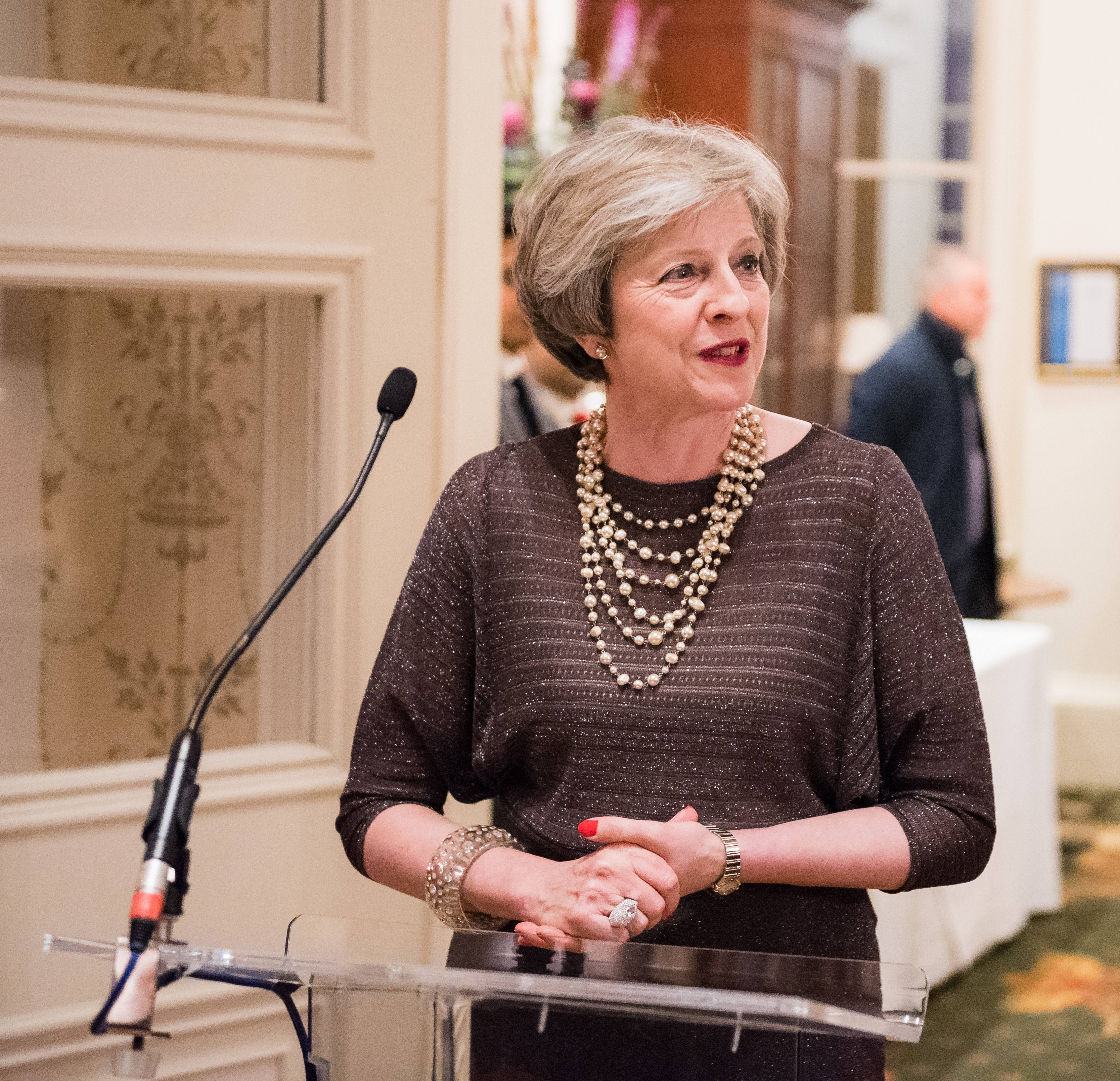 Theresa May at the EWCA Xmas Dinner