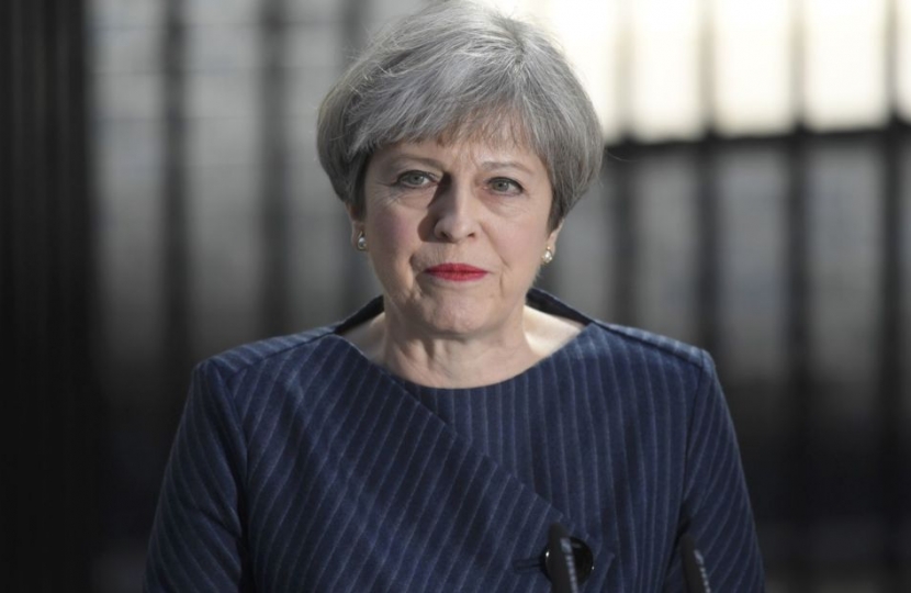 Prime Minister Theresa May in Downing Street