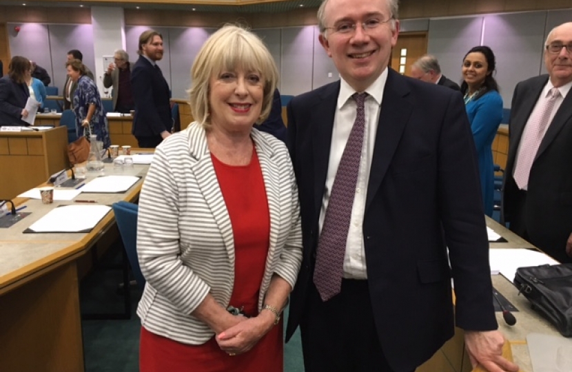 Leader James Browne with Deputy Leader Ruth Mitchell