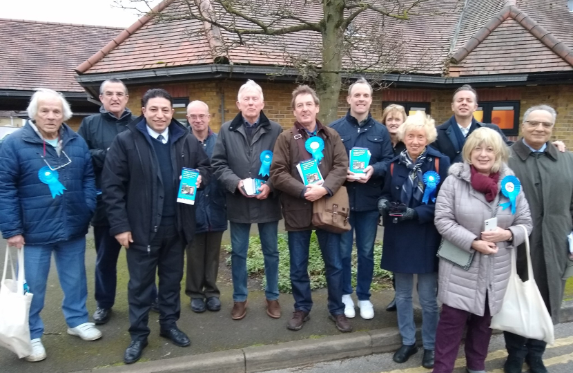 Paul Wood and his team out with Dominic Raab