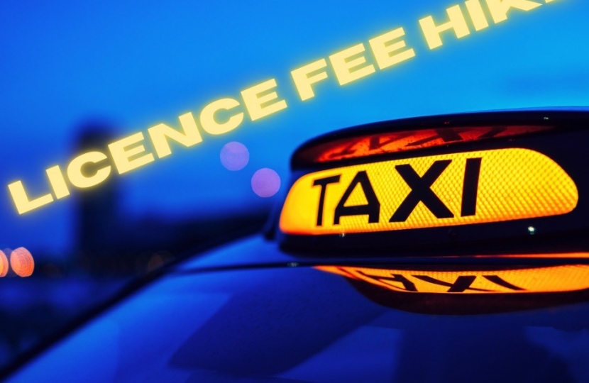 Elmbridge taxi drivers faced a near doubling of their license fee