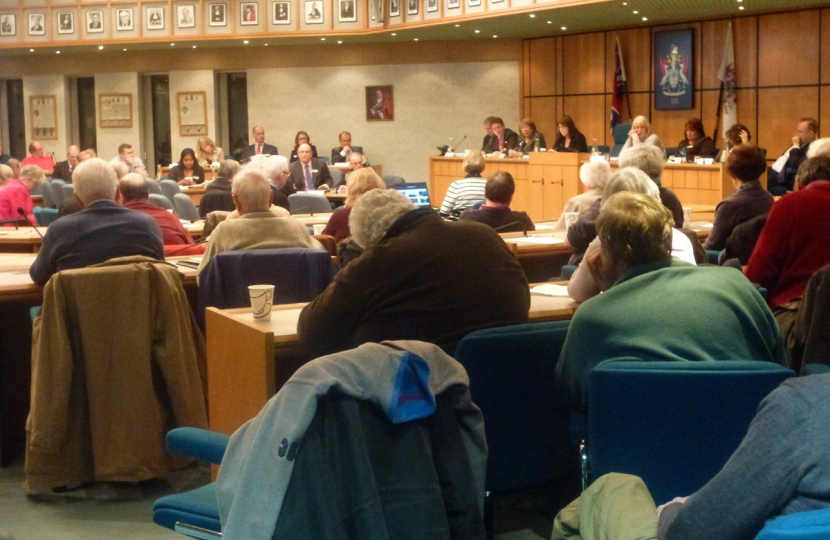 The annual Residents’ Council Tax presentation at the Civic Centre on January 23