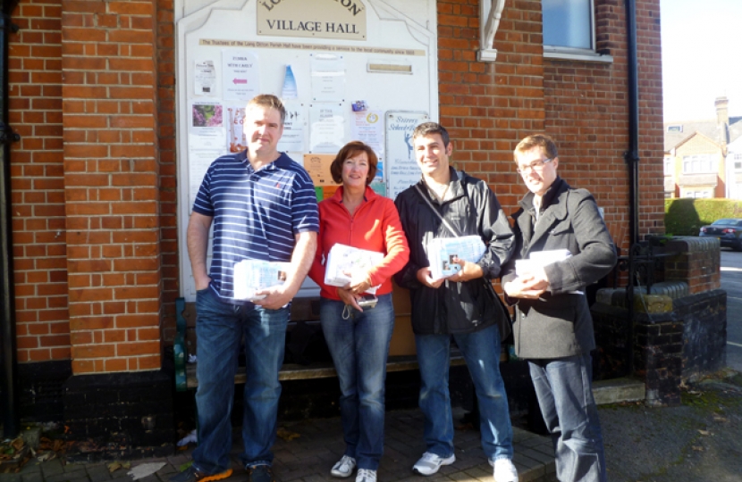 Julie Iles canvassing in Long Ditton