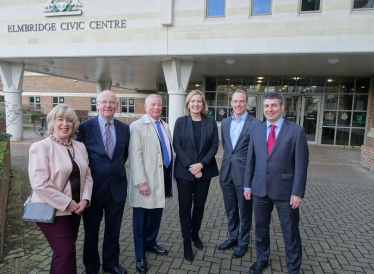 Ruth Mitchell, David Munro, Simon Waugh, Home Secretary Amber Rudd, Dominic Raab MP and Steve Bax