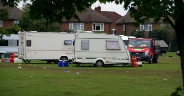 Traveller incursion at Molesey in 2017