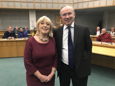 James Browne and his deputy Ruth Mitchell