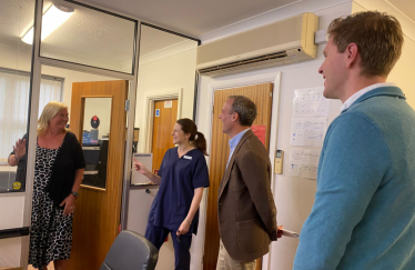 John visits Capelfield Surgery